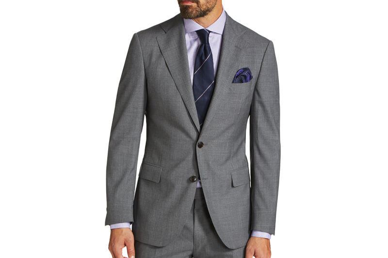 MJ Bale Grey Wool Suit