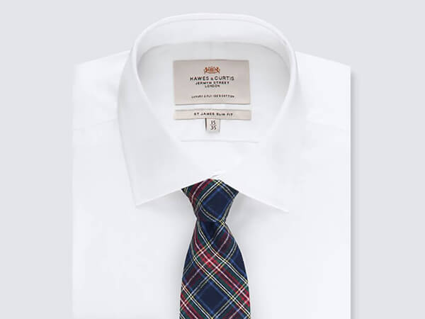 Tartan Cotton Tie from Hawes & Curtis