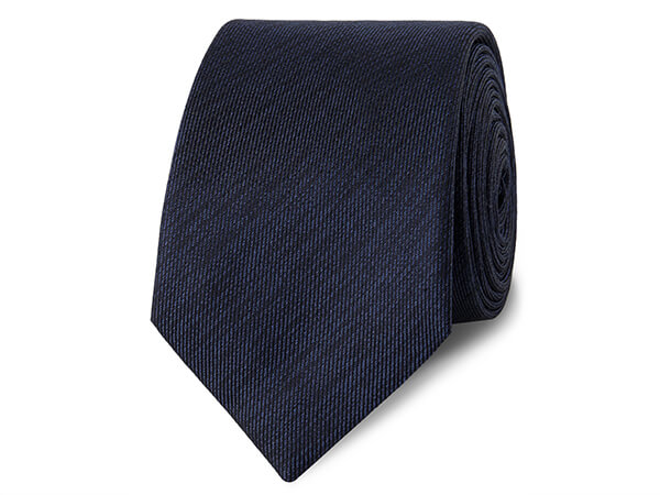 Navy Textured 100% Silk Tie from TM Lewin